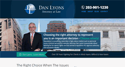 Desktop Screenshot of danlyonslaw.com